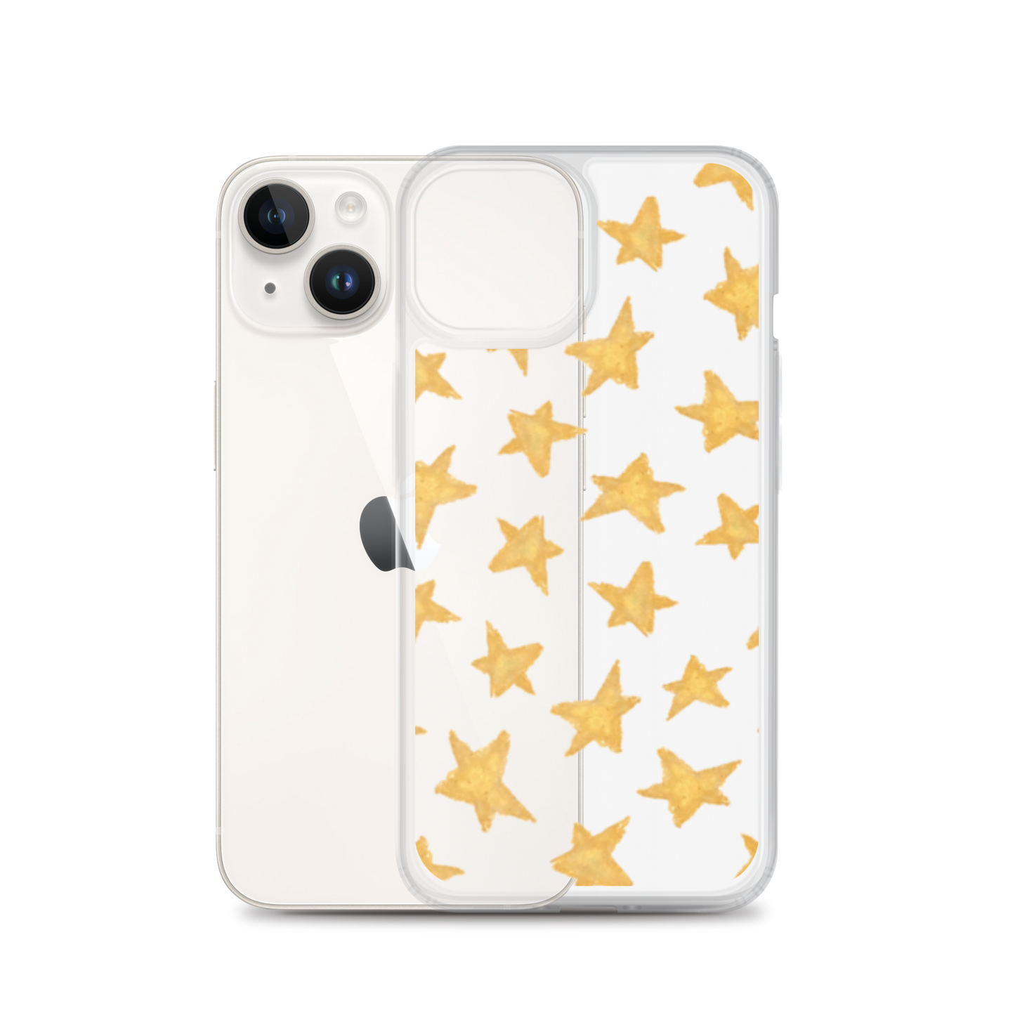 star case soft gold in clear