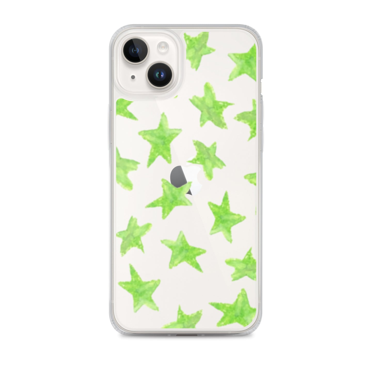 star case lime green in clear