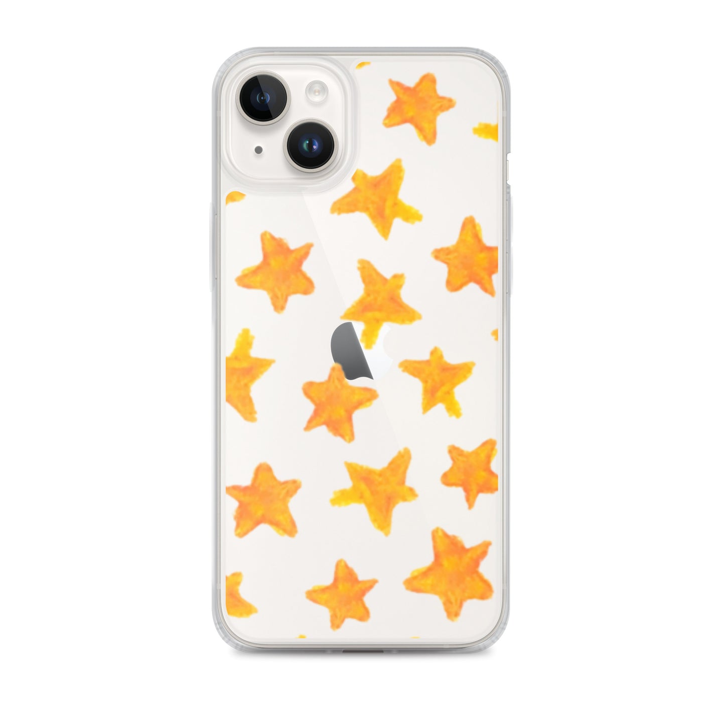 star case orange in clear