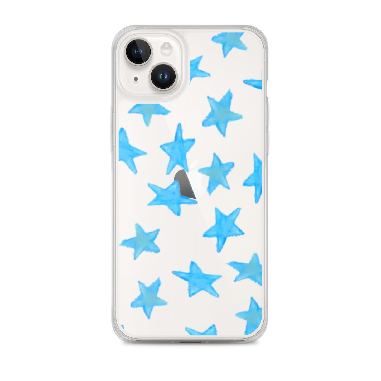 star case sky blue in clear