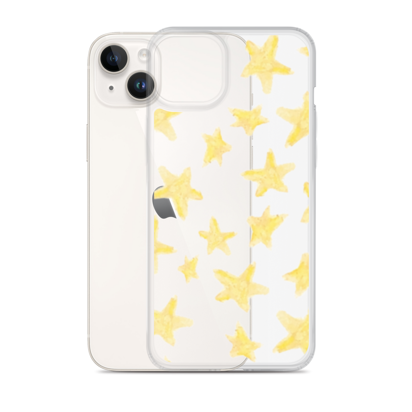 star case yellow in clear