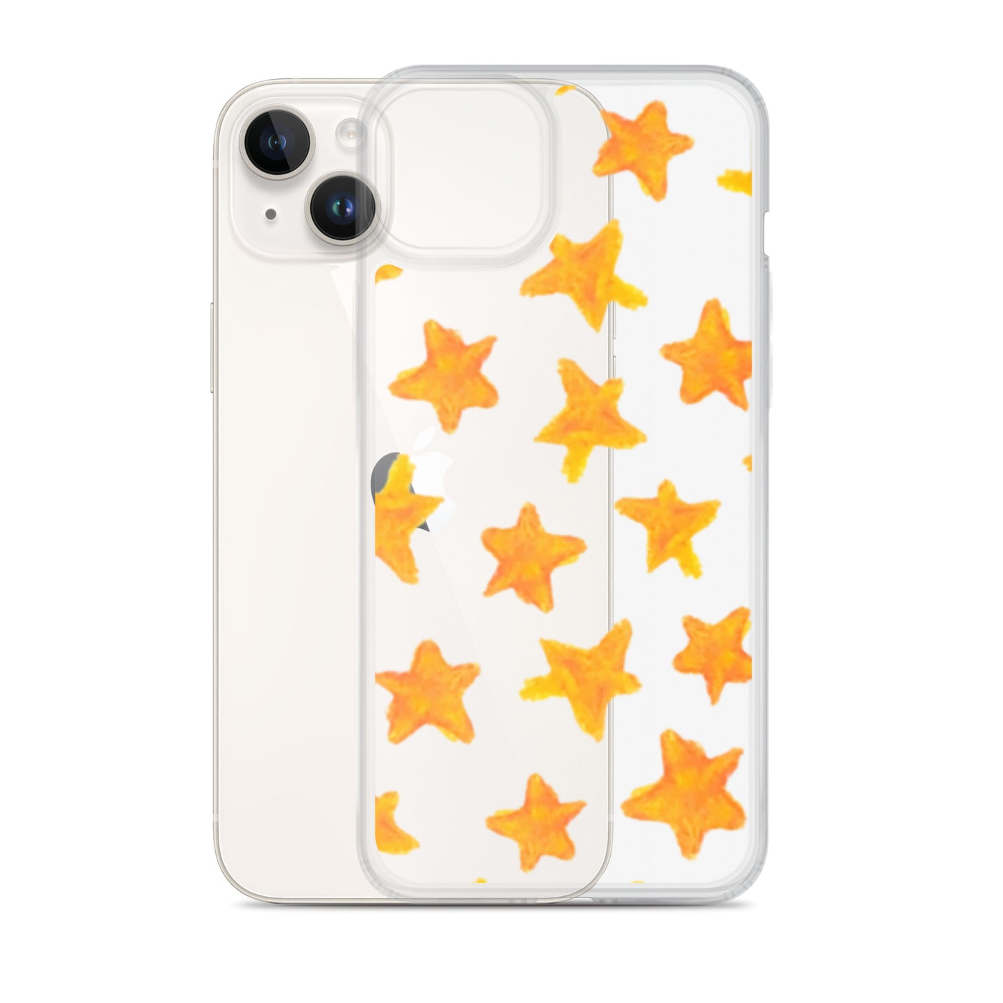 star case orange in clear