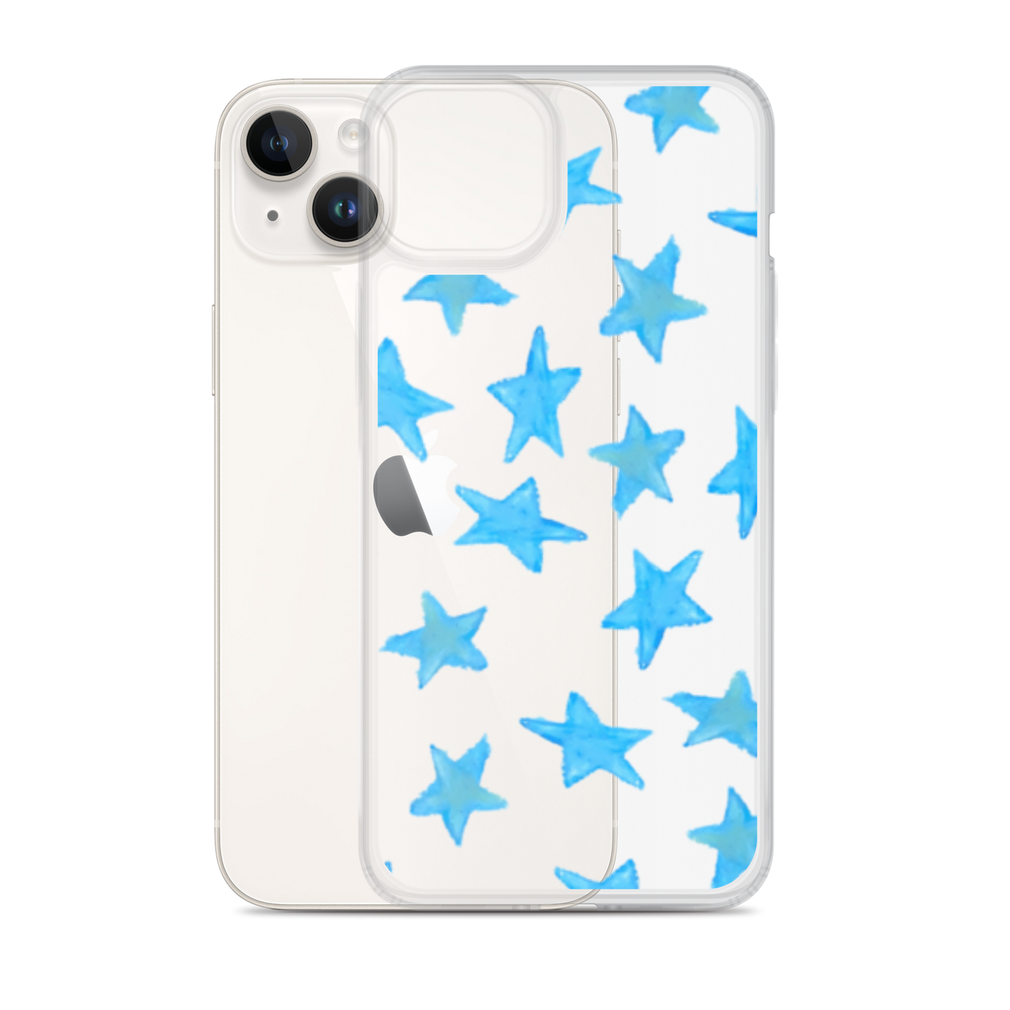 star case sky blue in clear