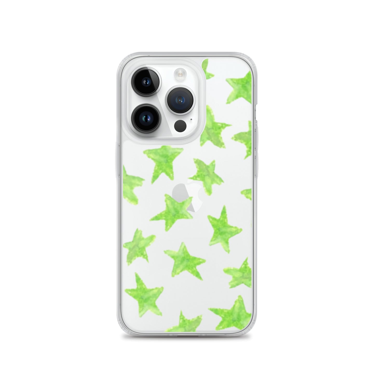 star case lime green in clear