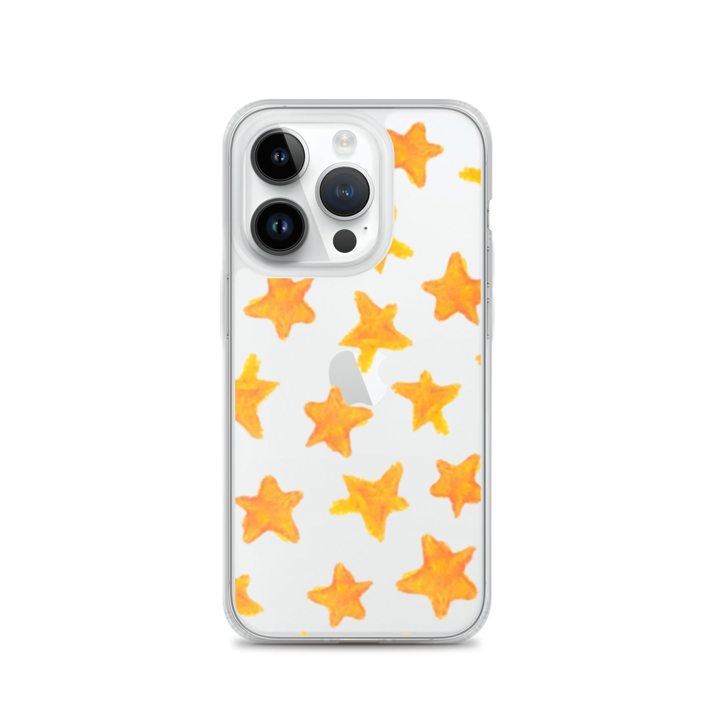 star case orange in clear