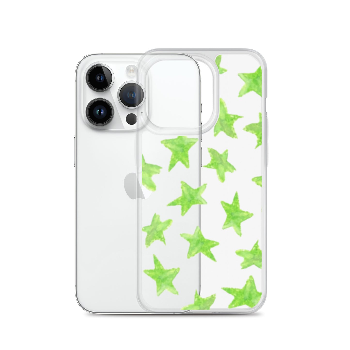 star case lime green in clear