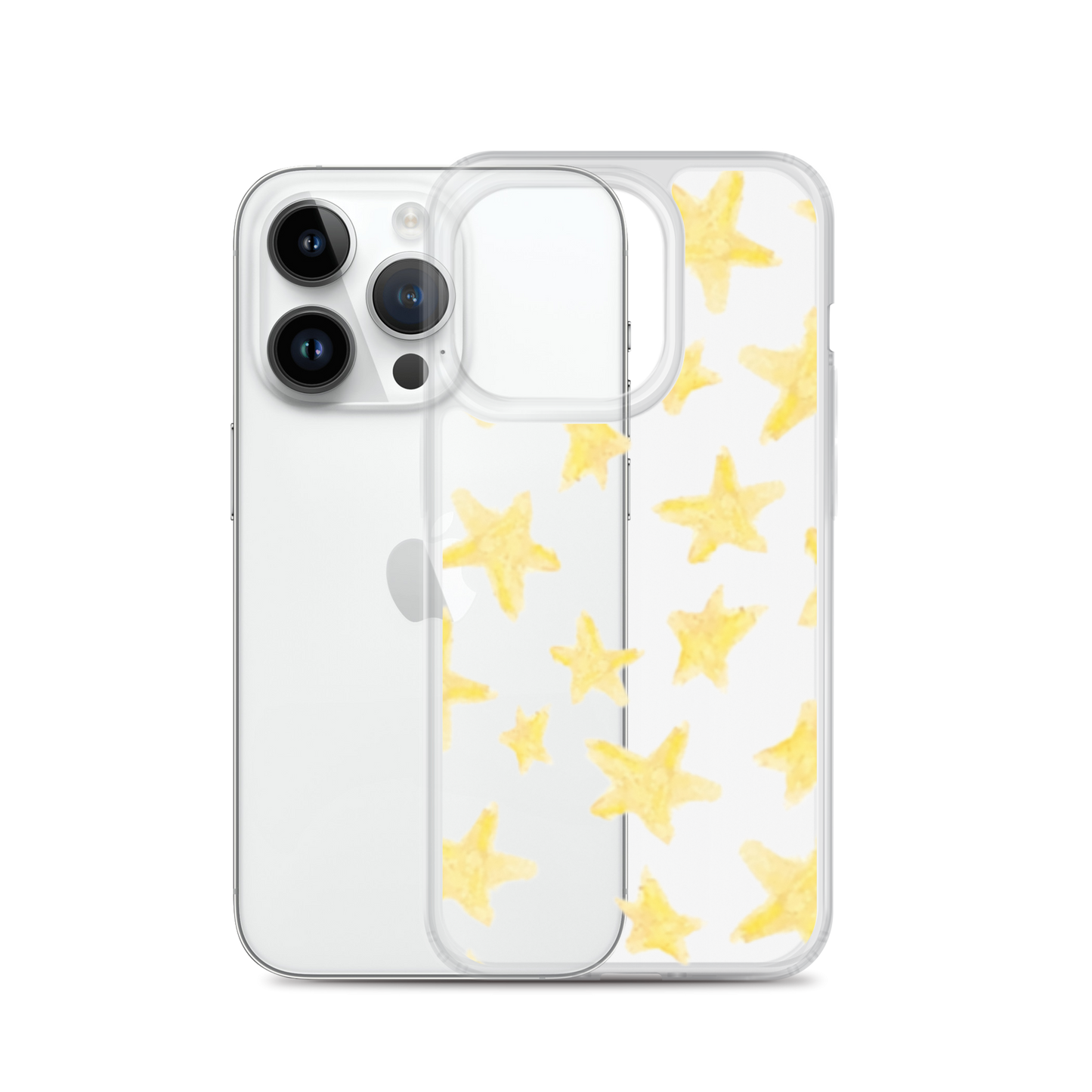 star case yellow in clear