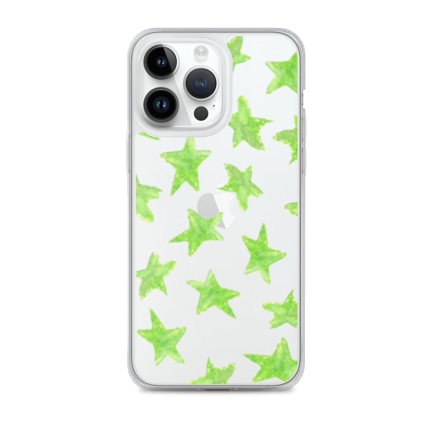 star case lime green in clear