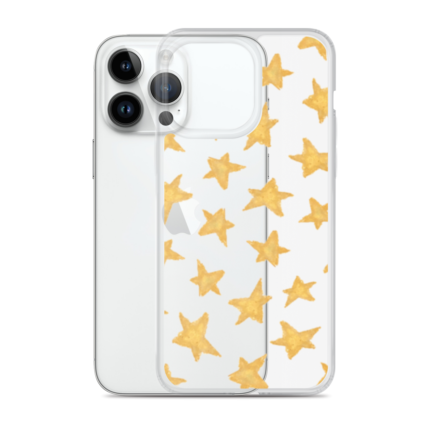 star case soft gold in clear