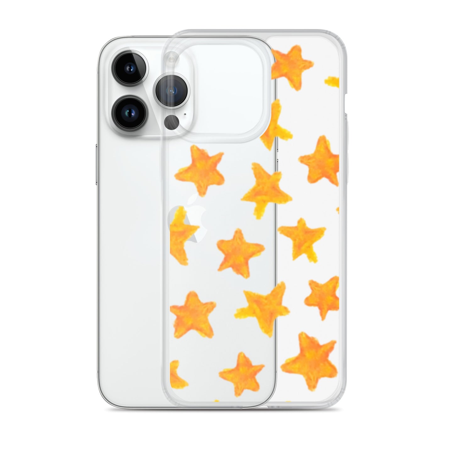 star case orange in clear