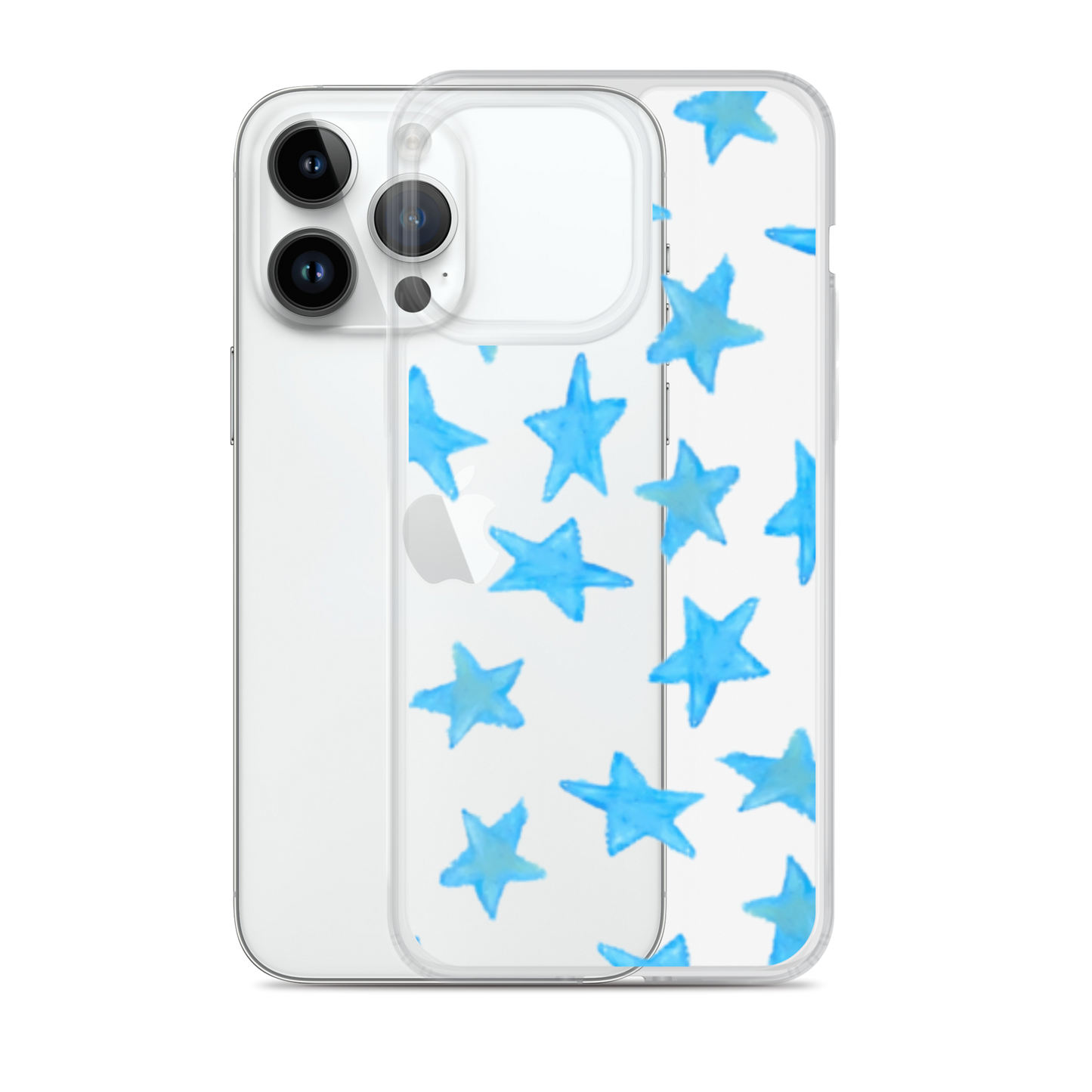 star case sky blue in clear