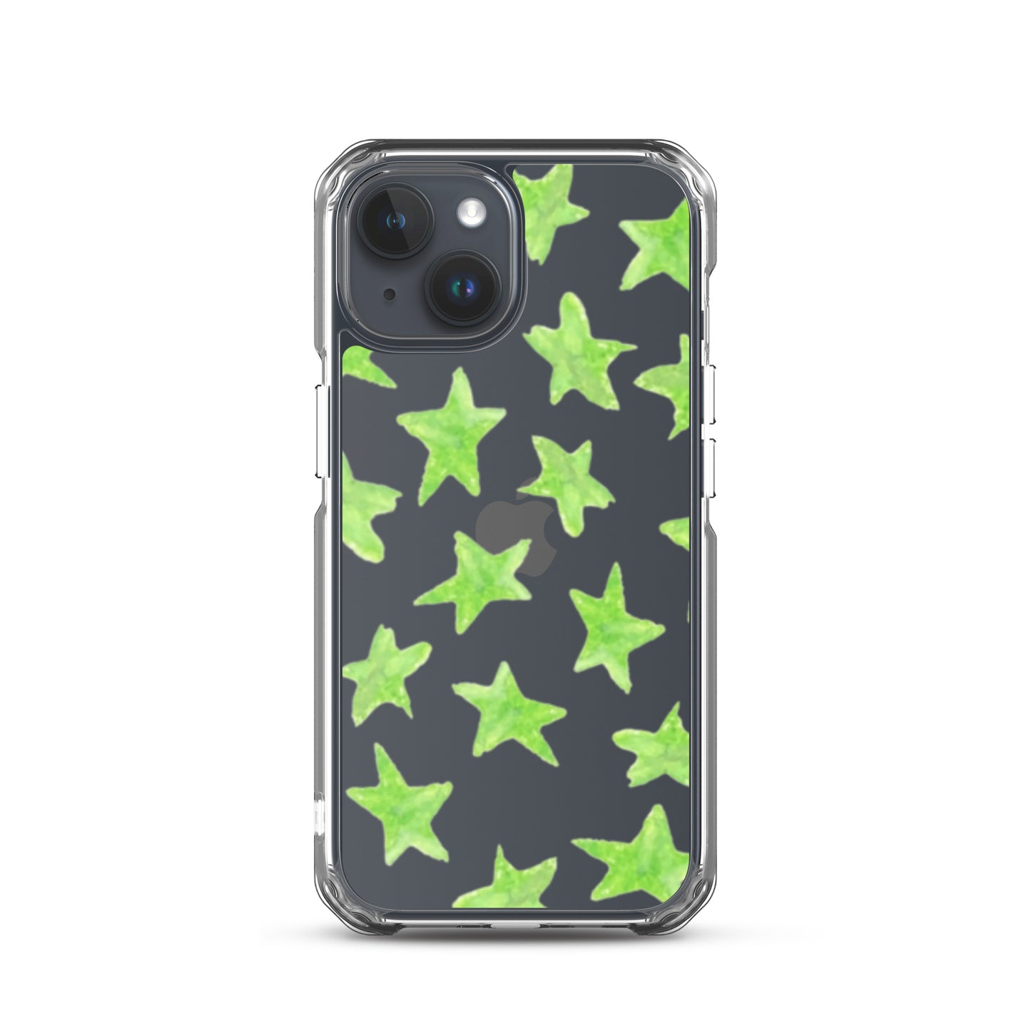 star case lime green in clear