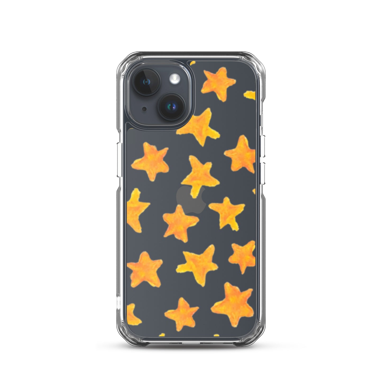 star case orange in clear