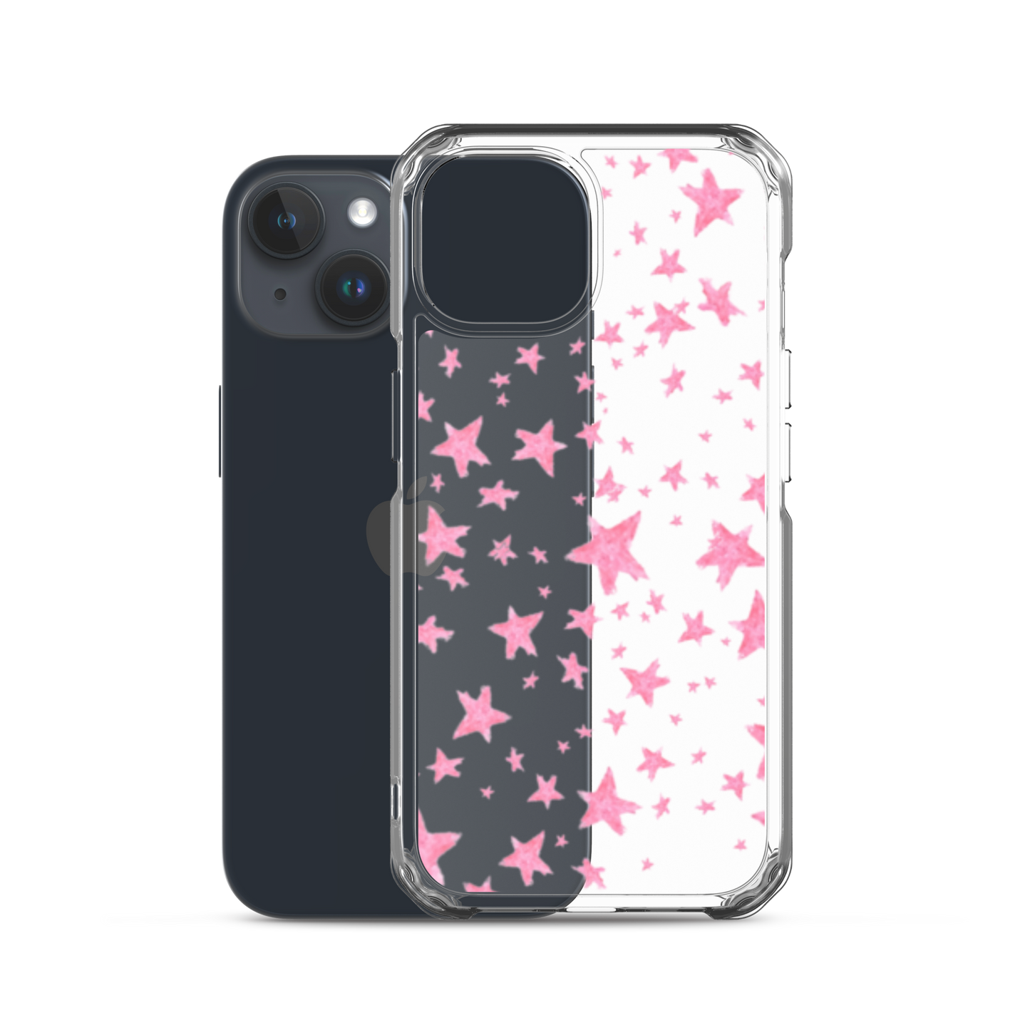 star case pink in clear