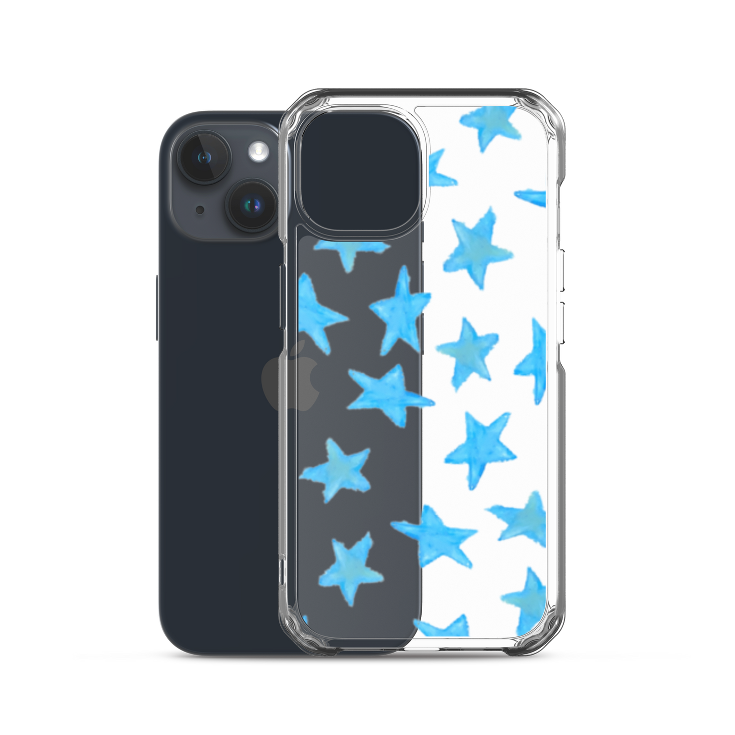 star case sky blue in clear