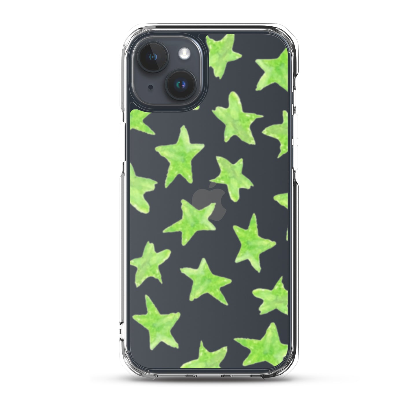 star case lime green in clear