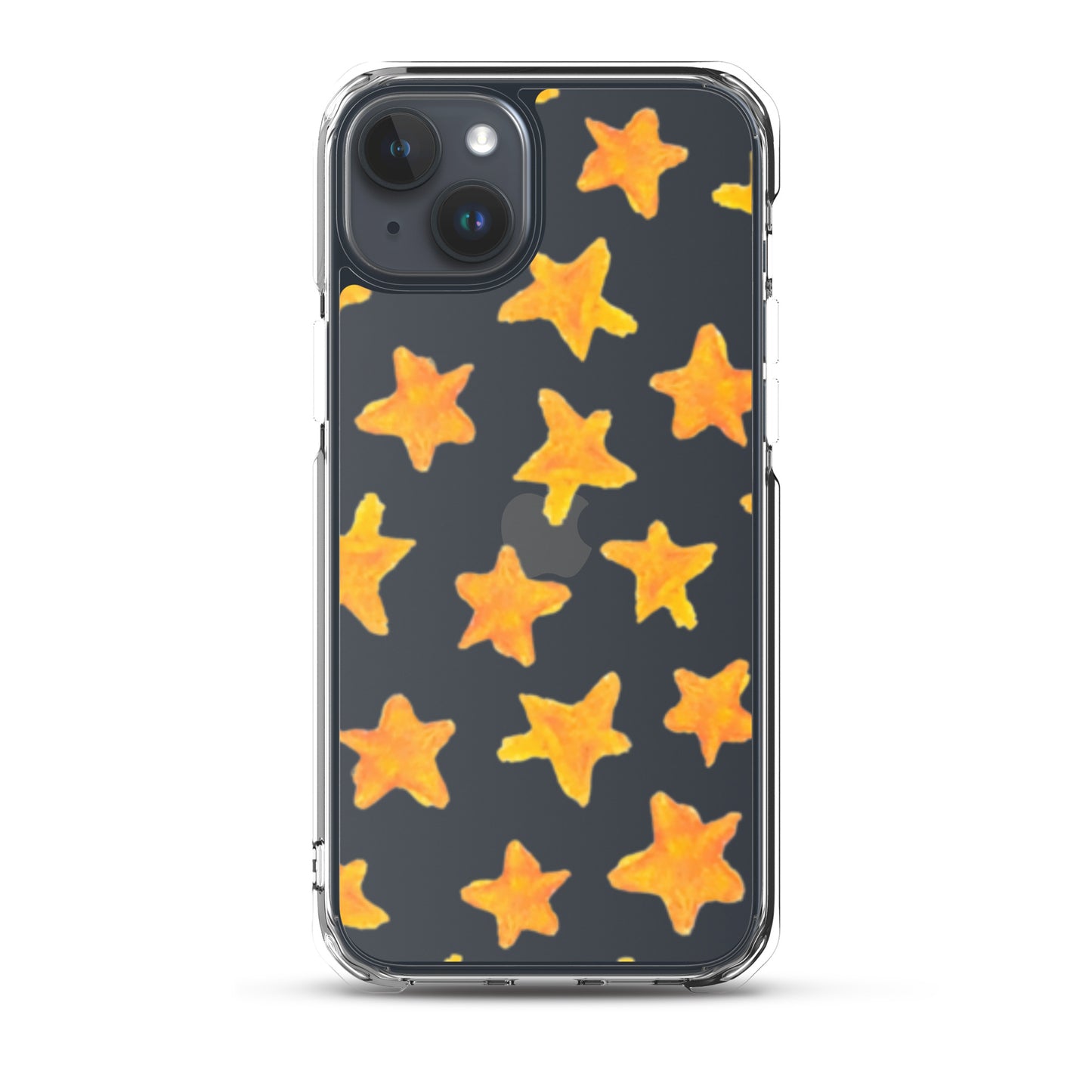 star case orange in clear