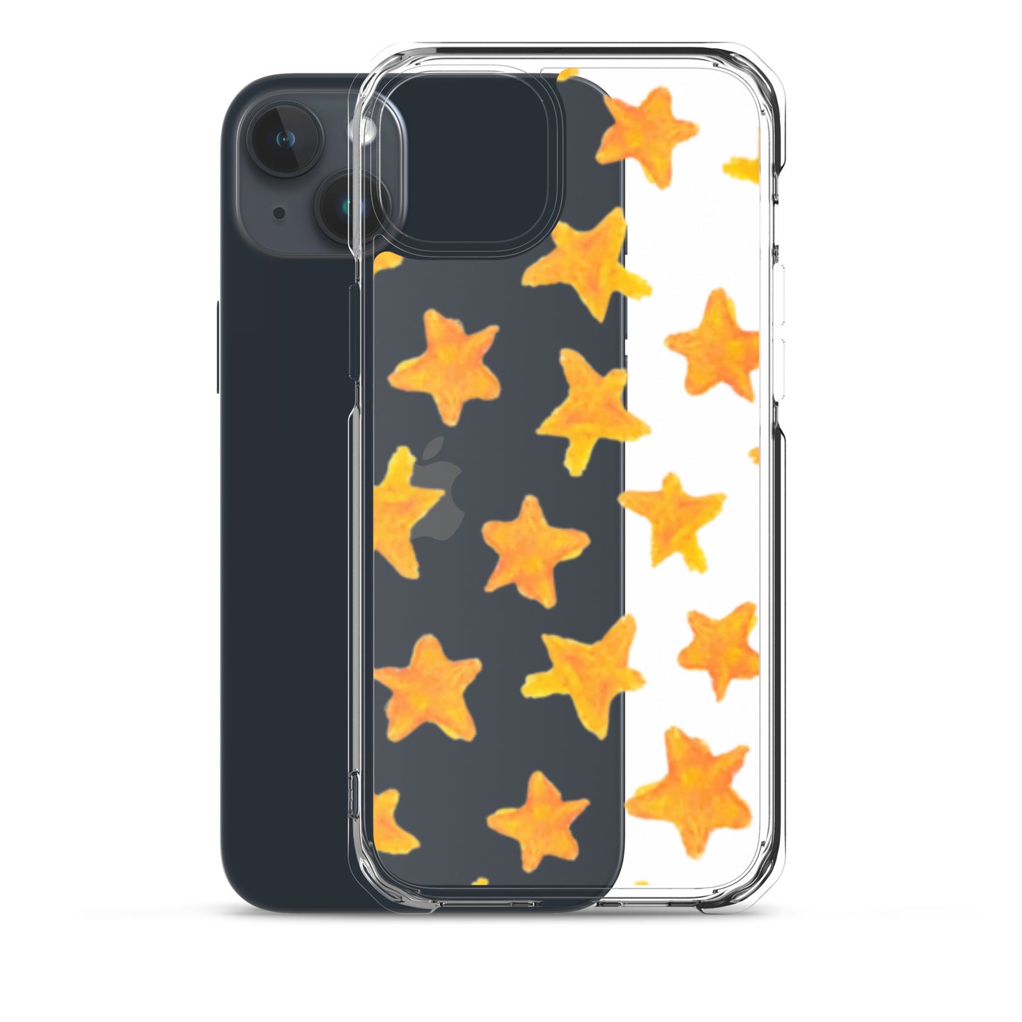 star case orange in clear