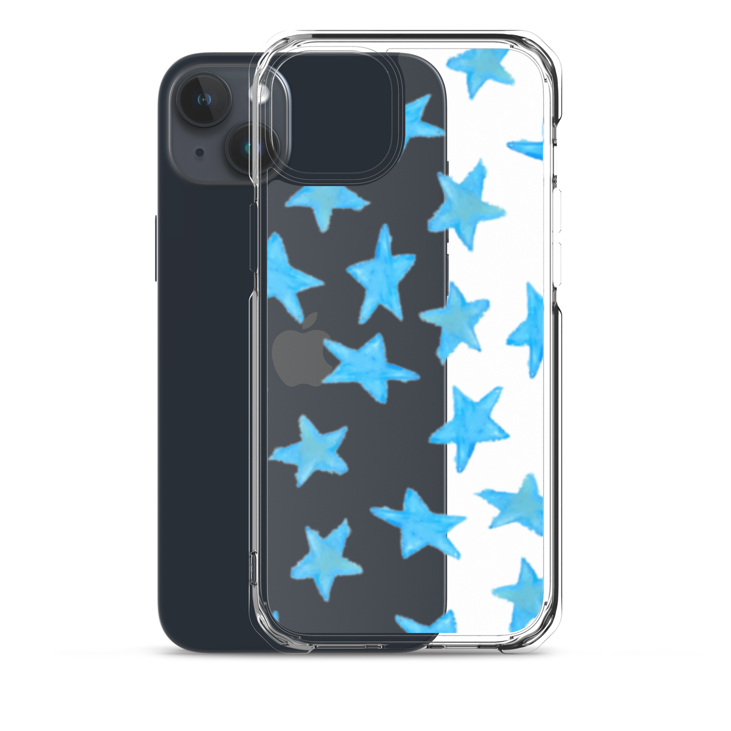 star case sky blue in clear