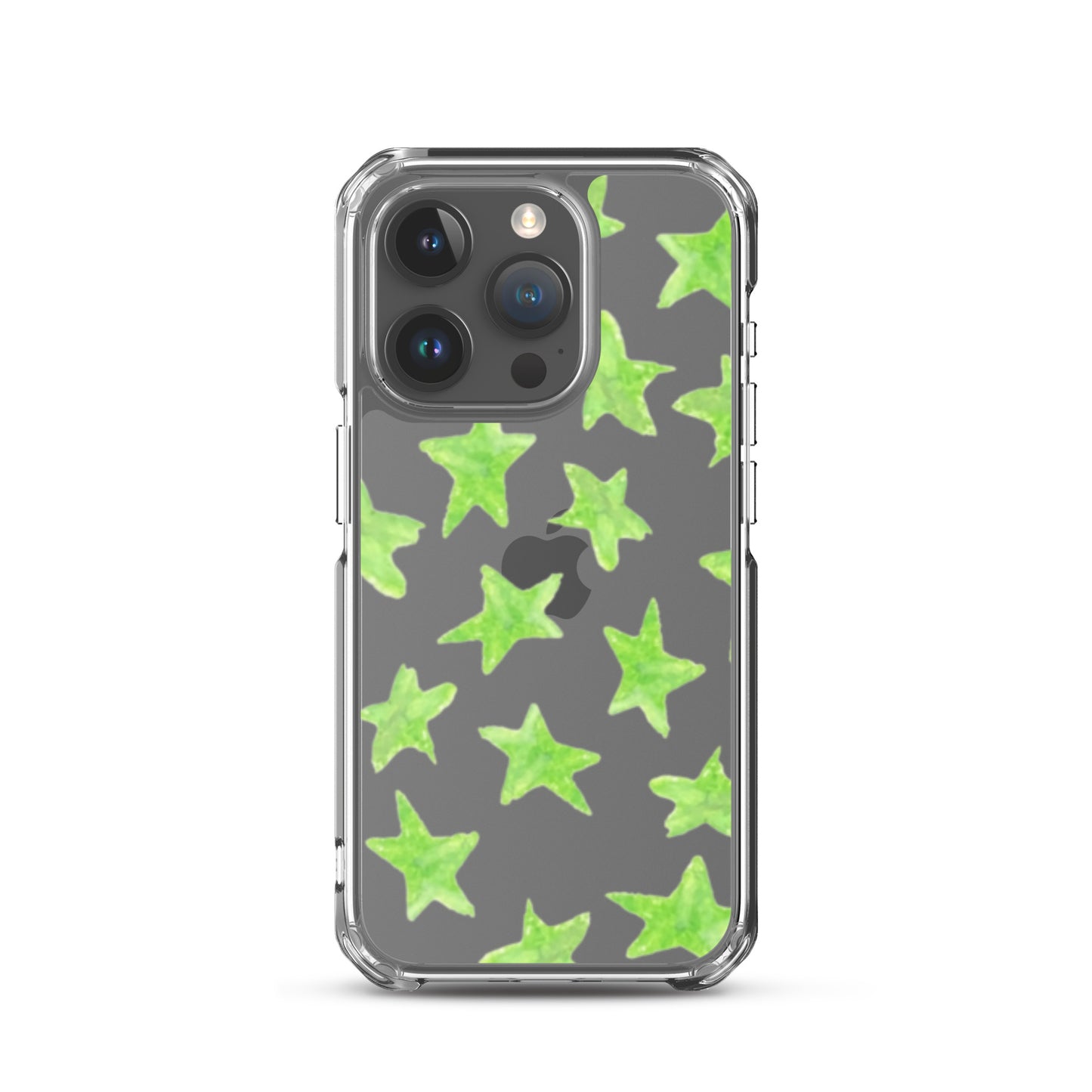 star case lime green in clear