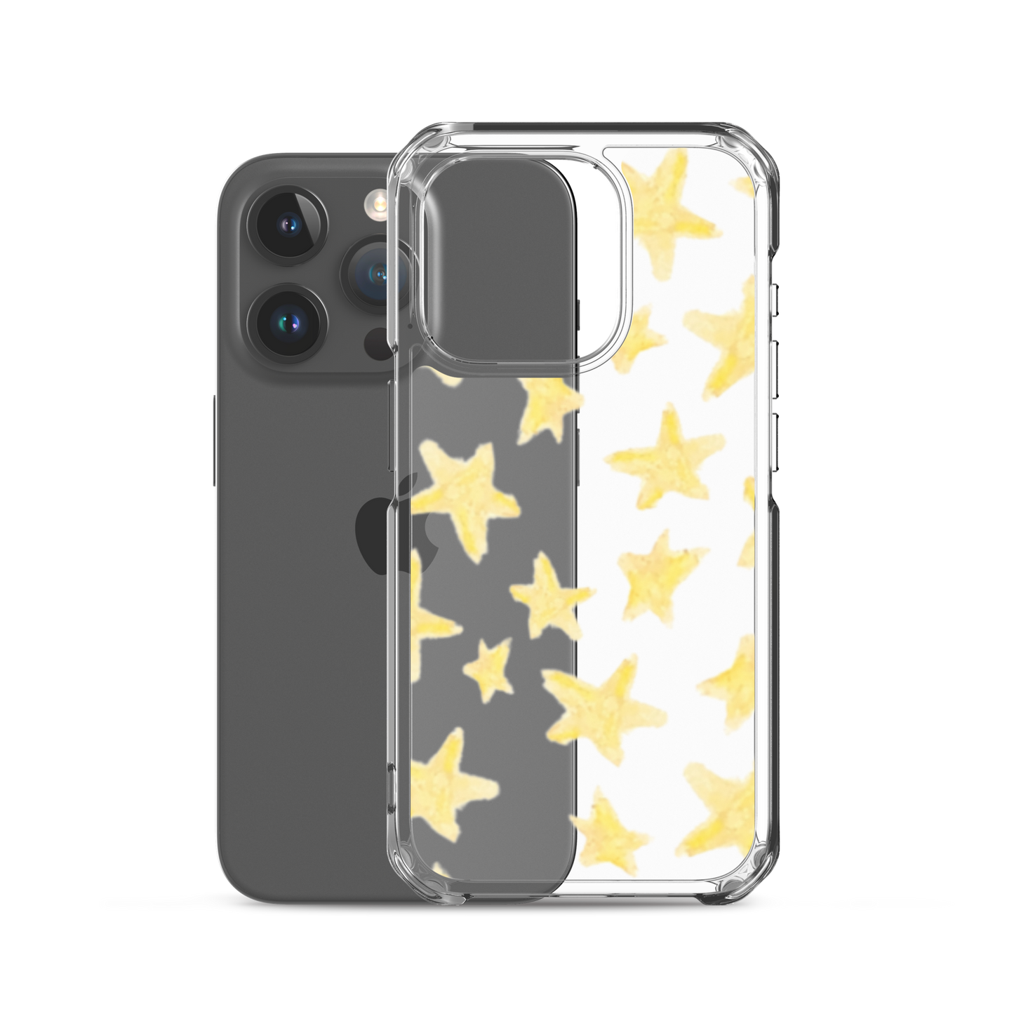 star case yellow in clear