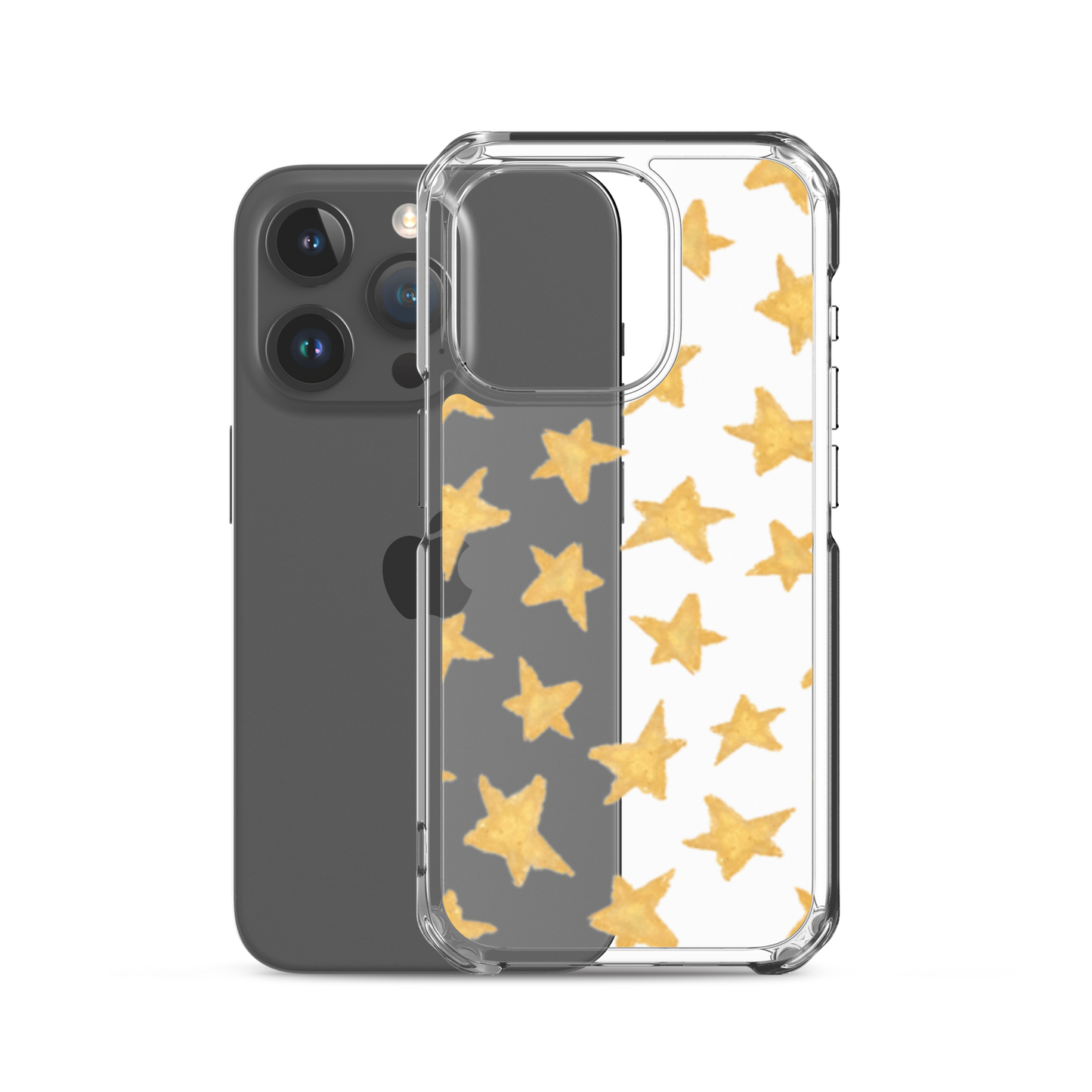 star case soft gold in clear