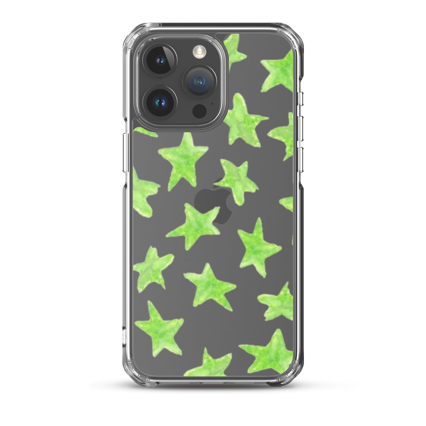 star case lime green in clear