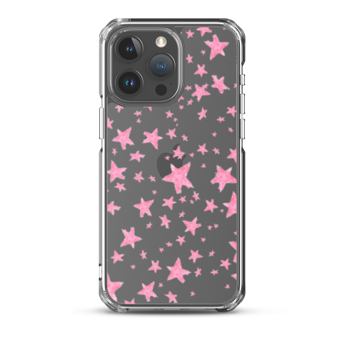 star case pink in clear