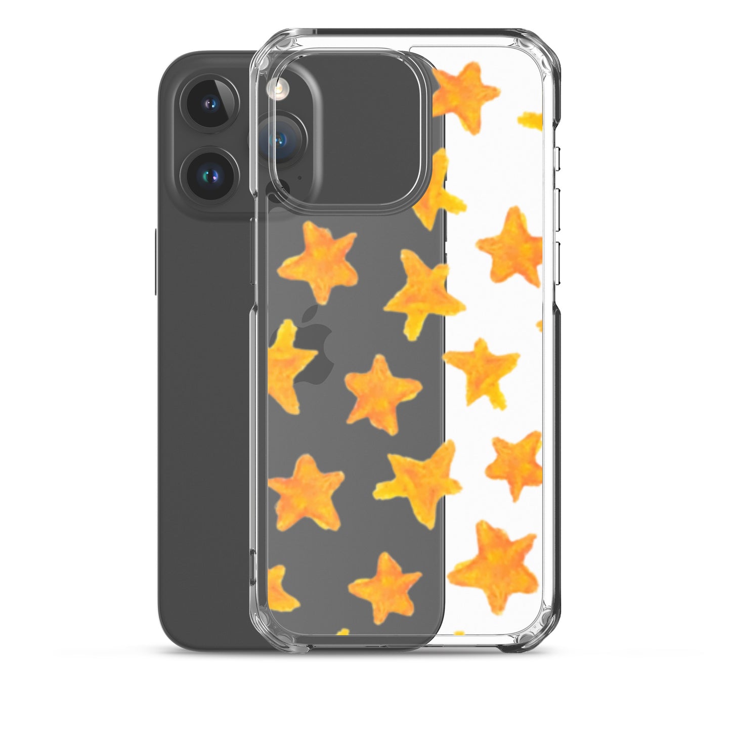 star case orange in clear