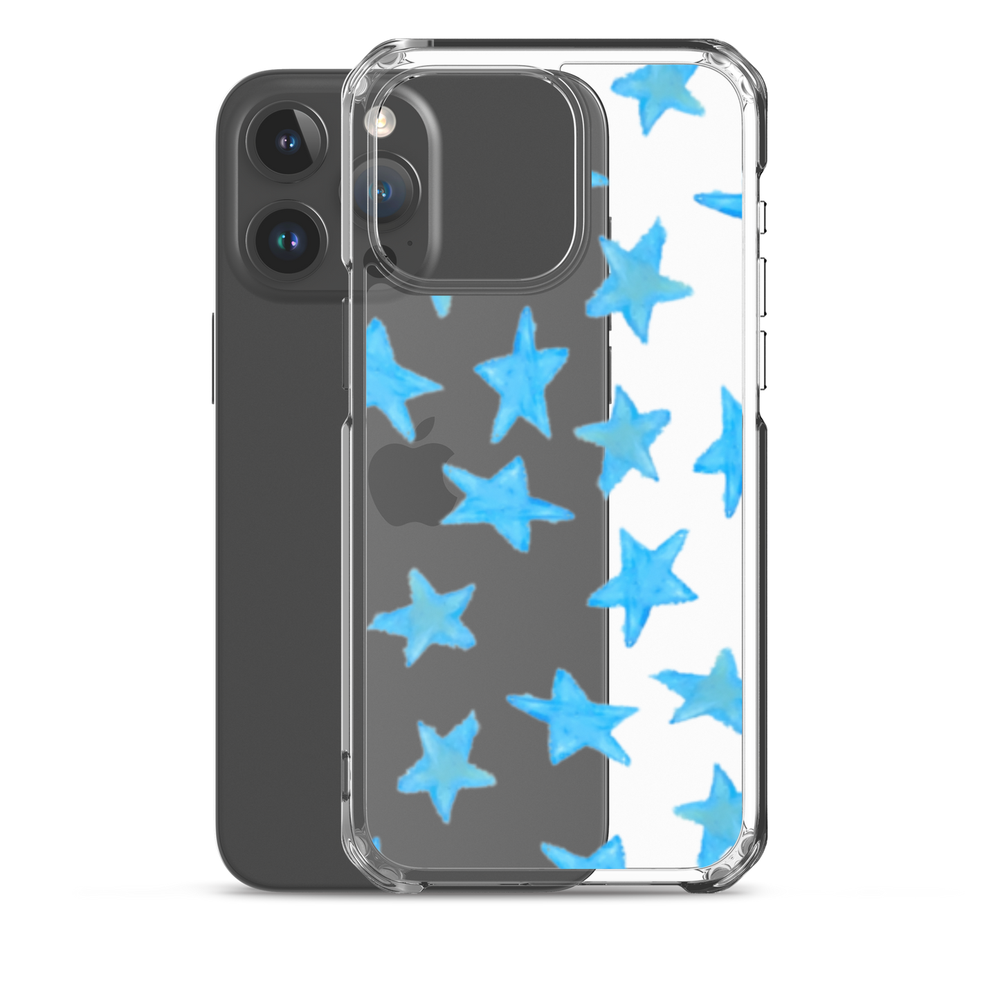 star case sky blue in clear