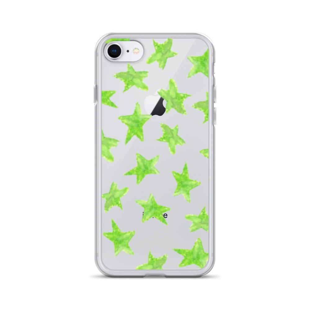 star case lime green in clear