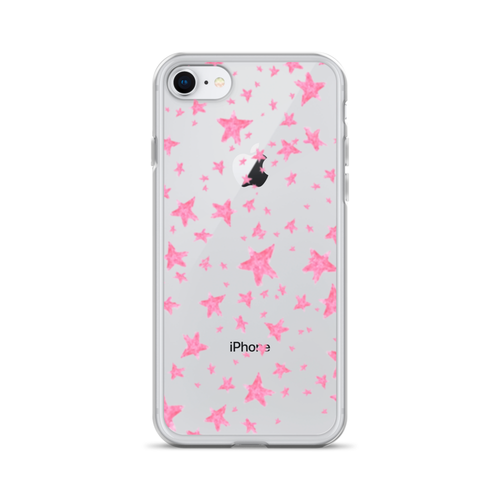 star case pink in clear