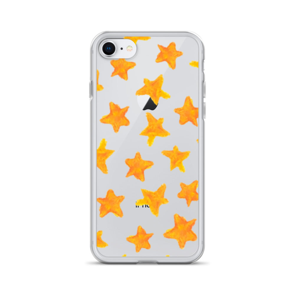 star case orange in clear