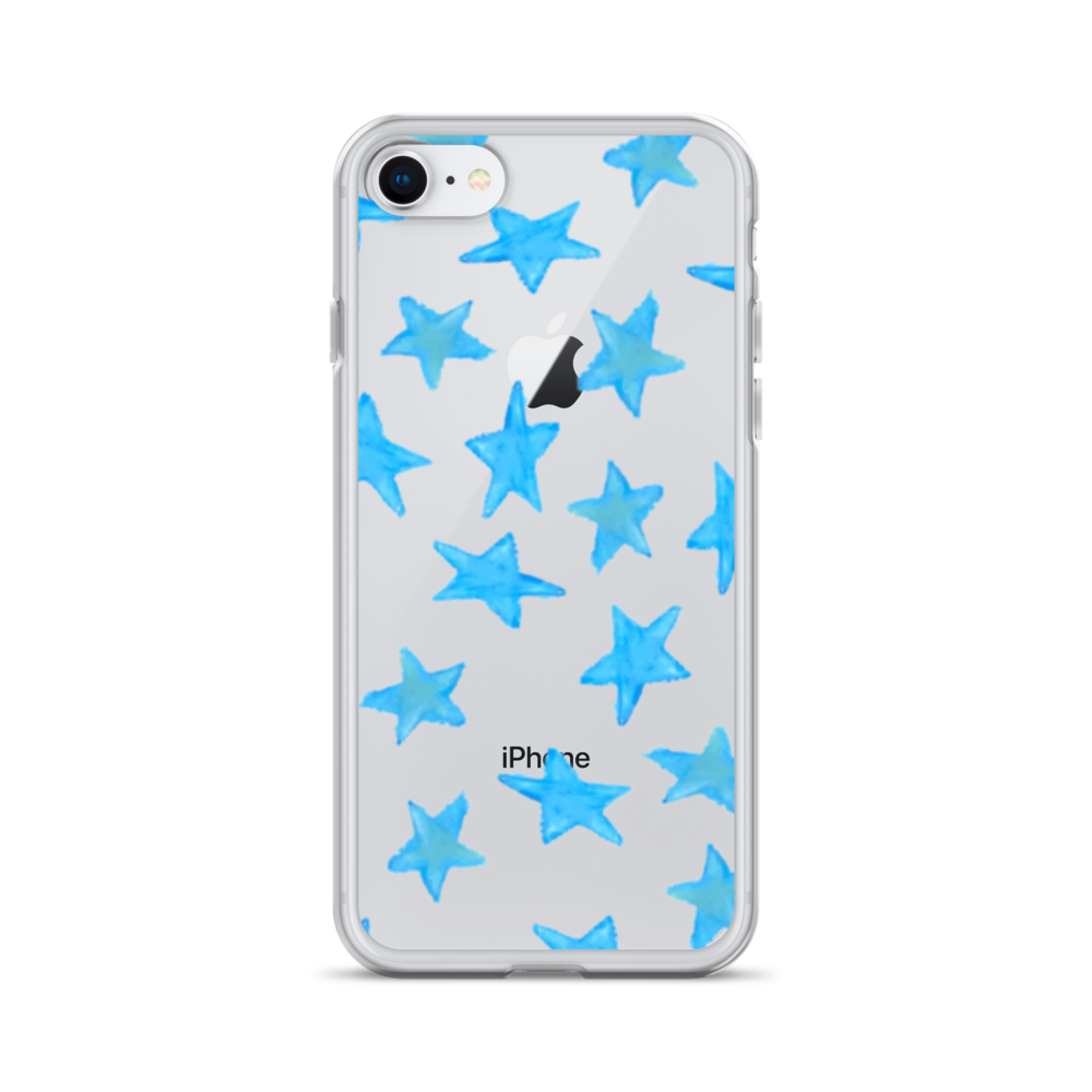 star case sky blue in clear