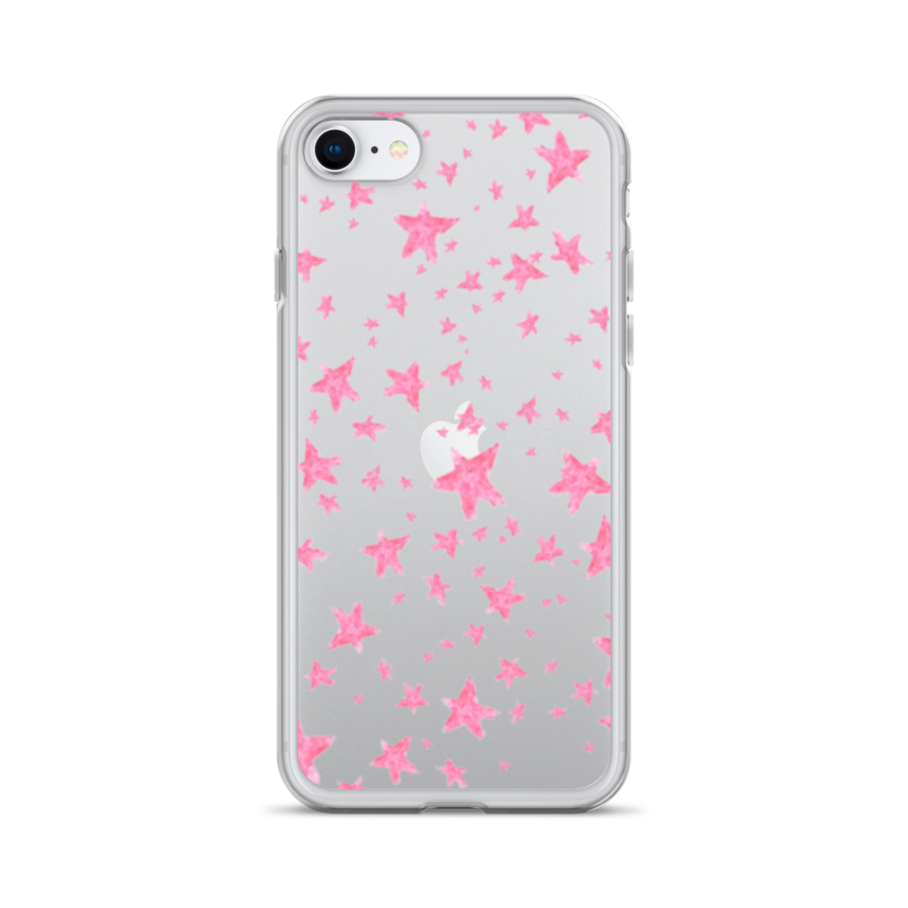 star case pink in clear