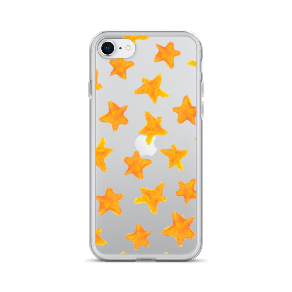 star case orange in clear