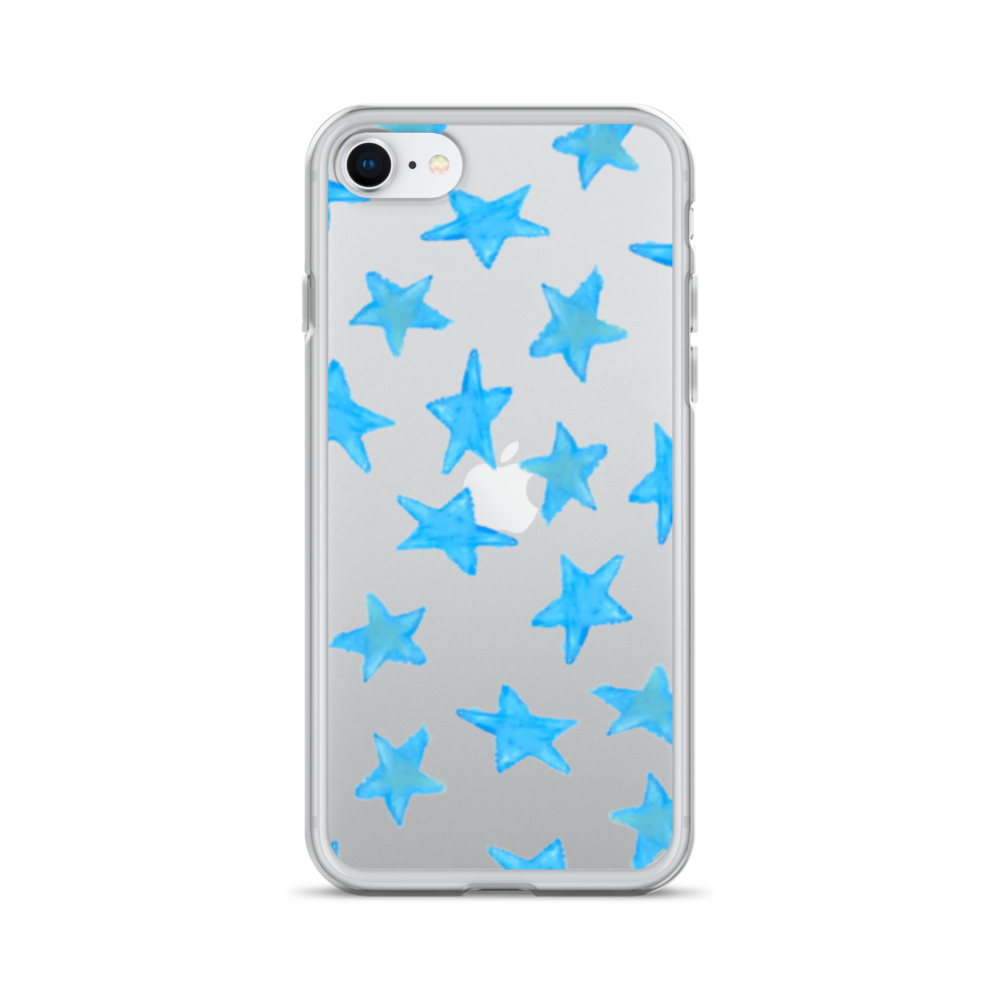 star case sky blue in clear