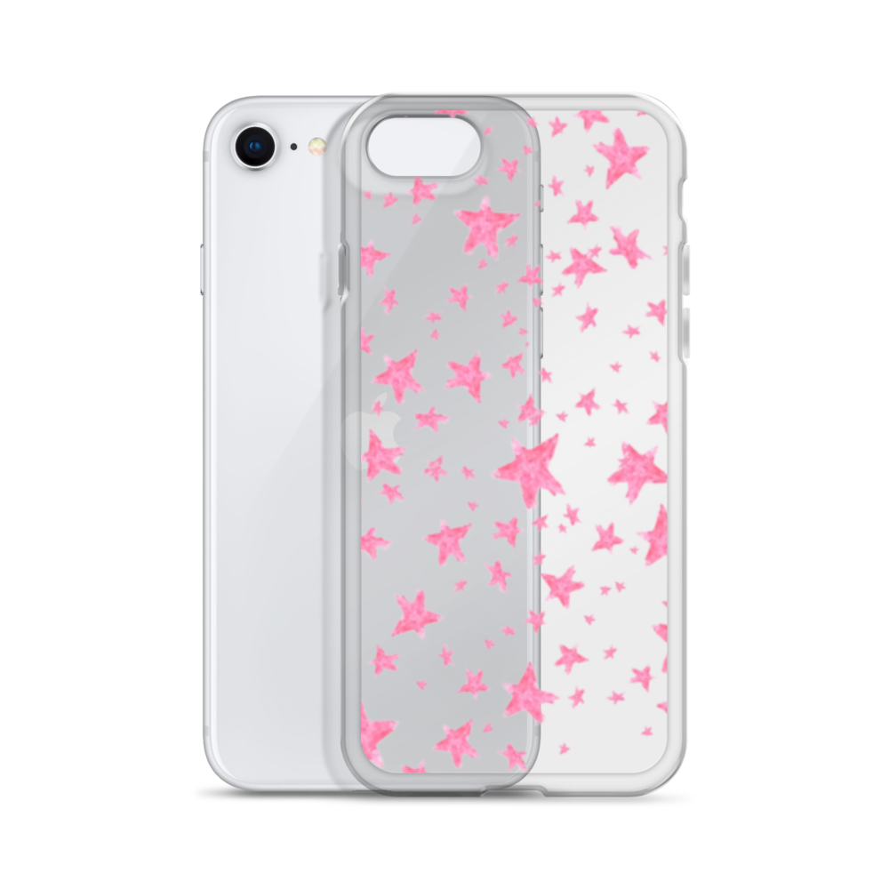 star case pink in clear