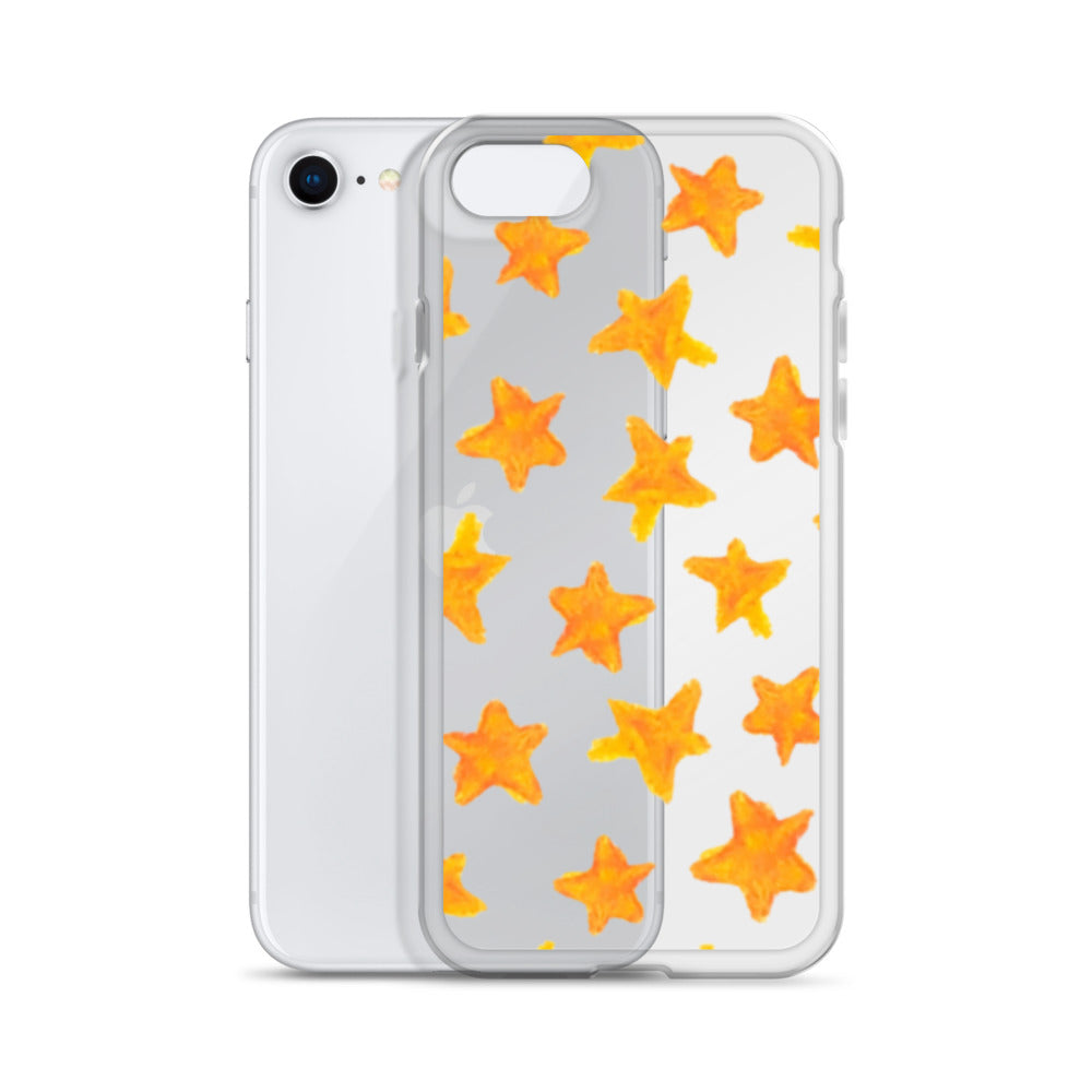 star case orange in clear