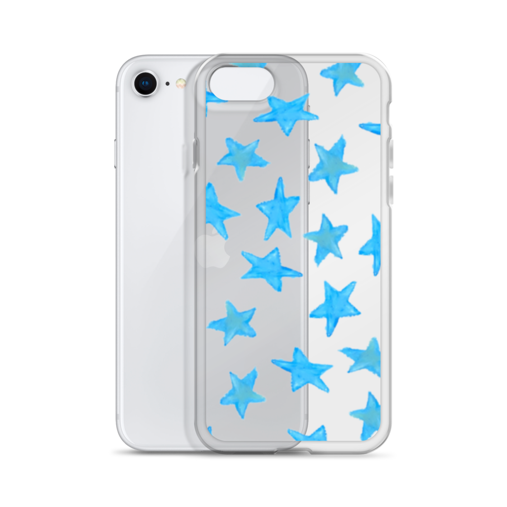 star case sky blue in clear