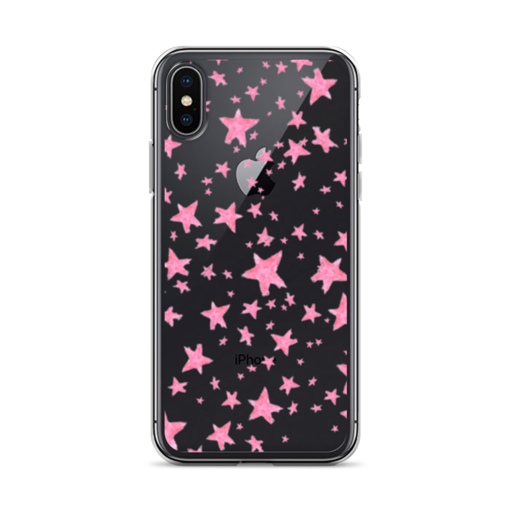 star case pink in clear