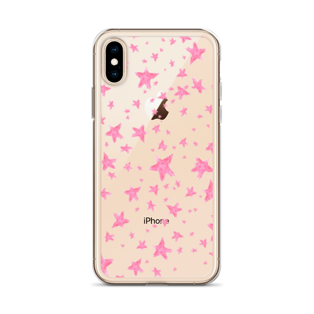 star case pink in clear