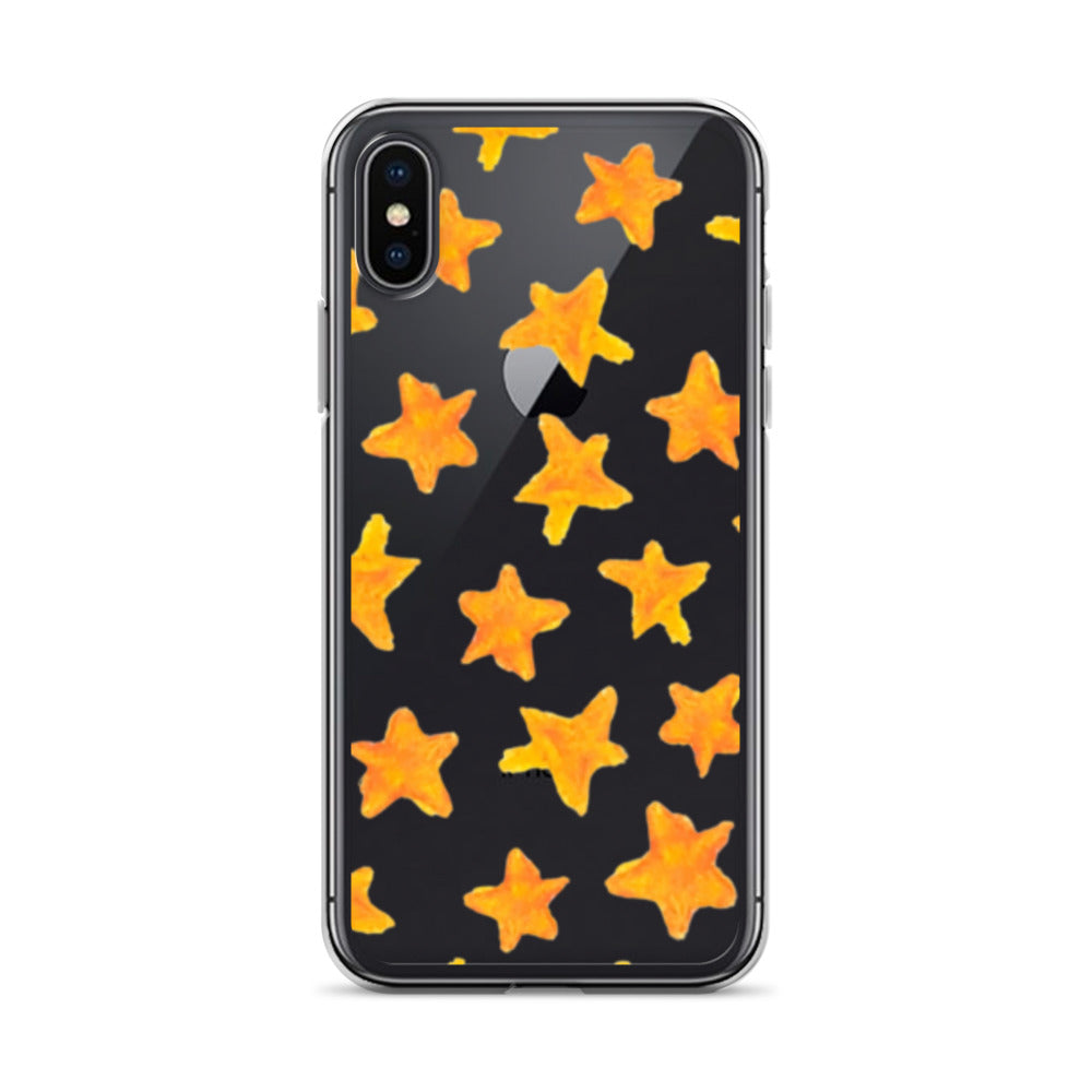 star case orange in clear