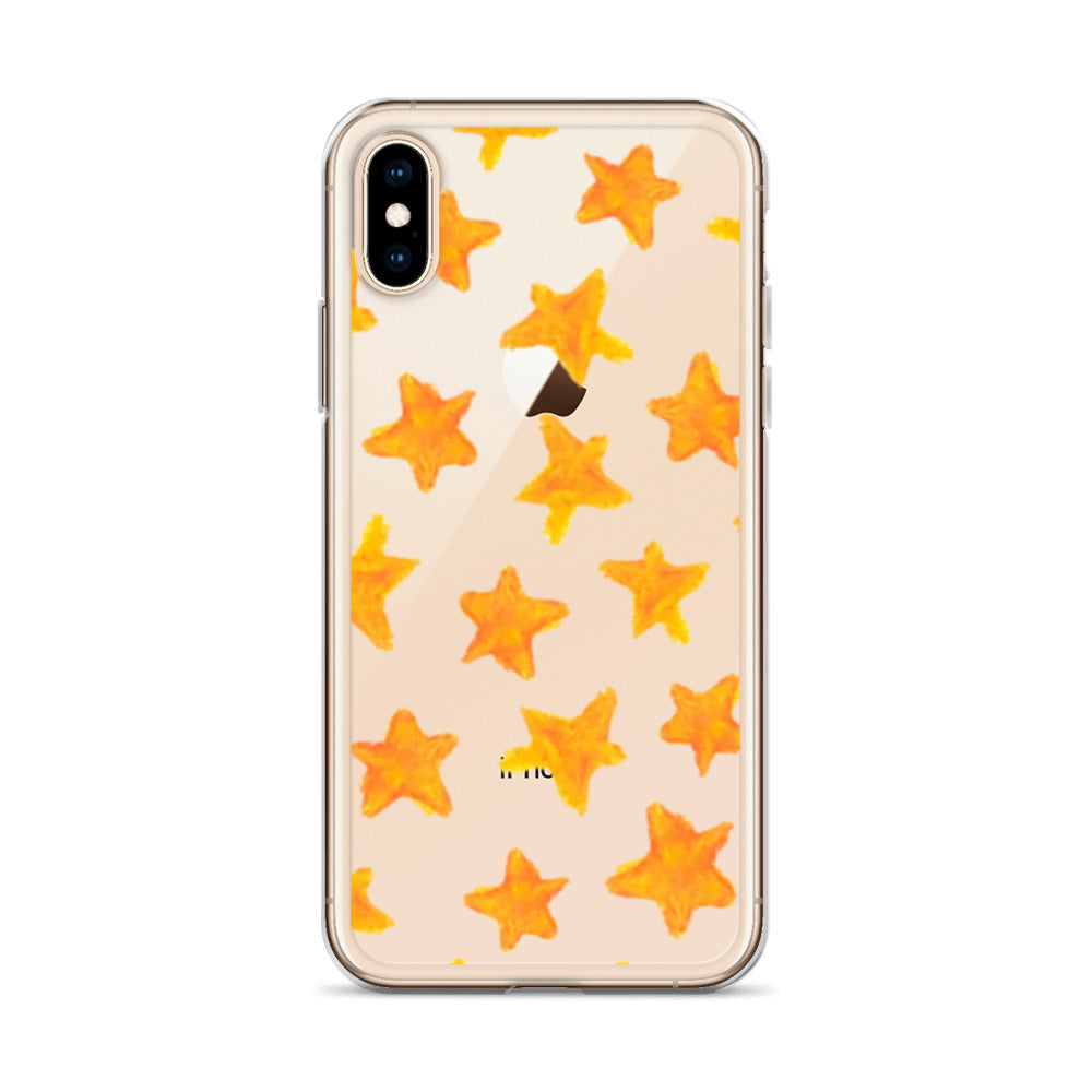 star case orange in clear