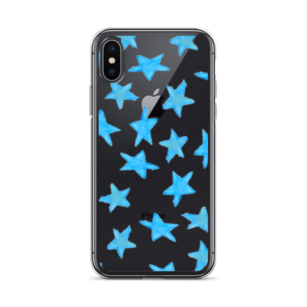 star case sky blue in clear