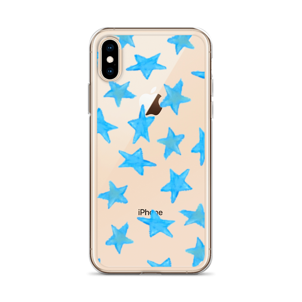 star case sky blue in clear