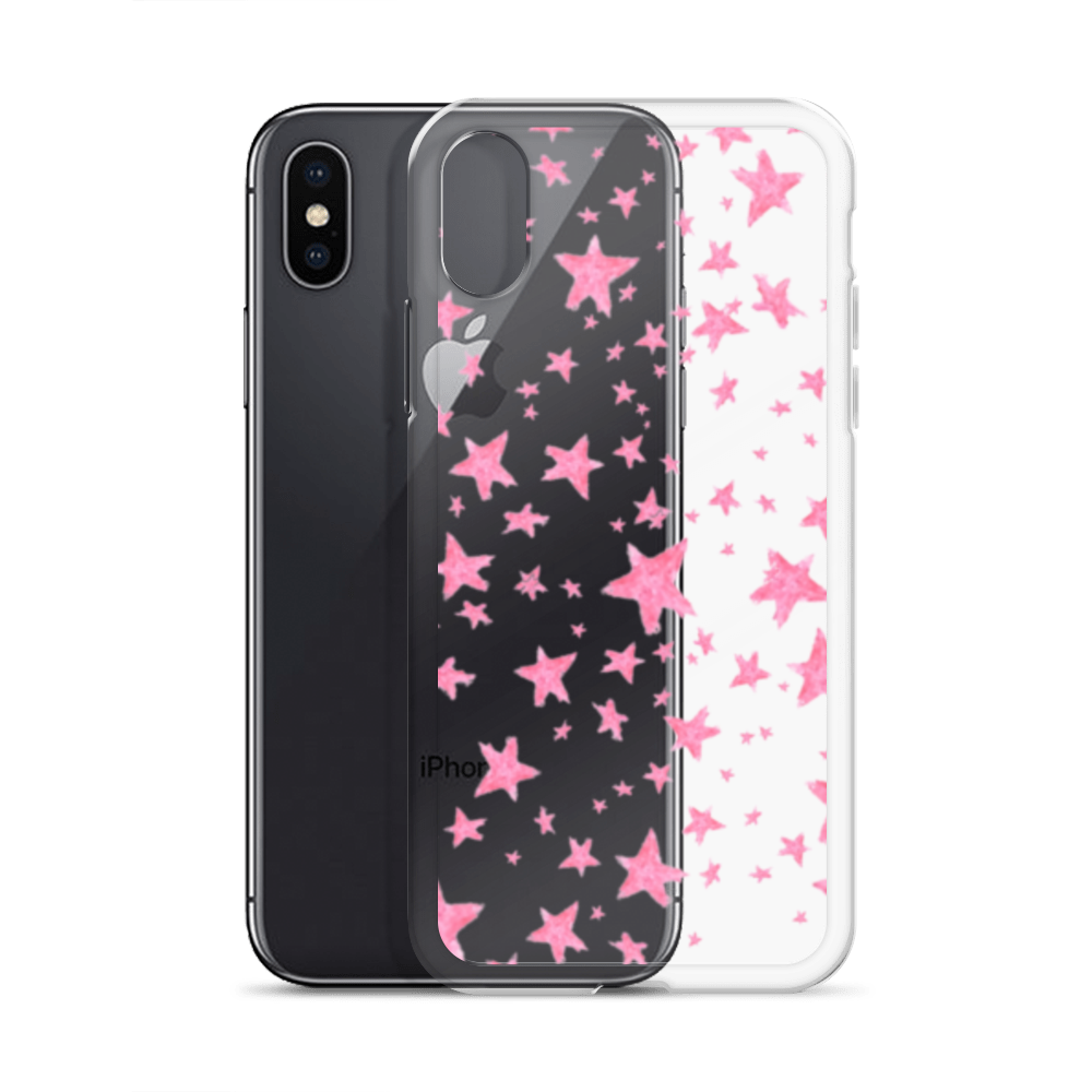 star case pink in clear