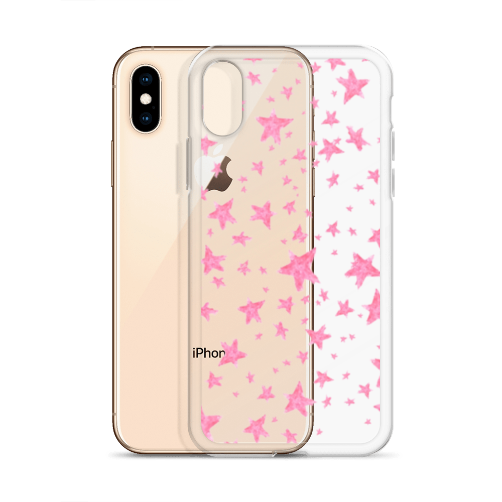 star case pink in clear