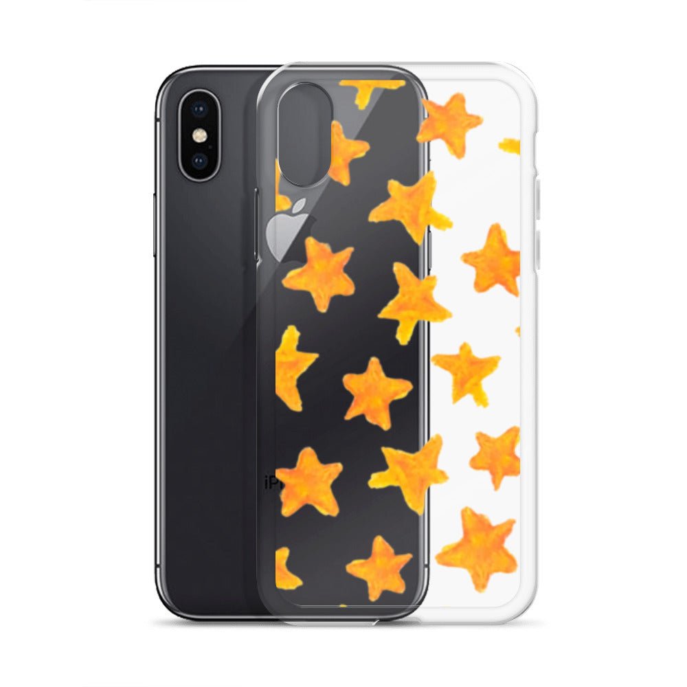 star case orange in clear