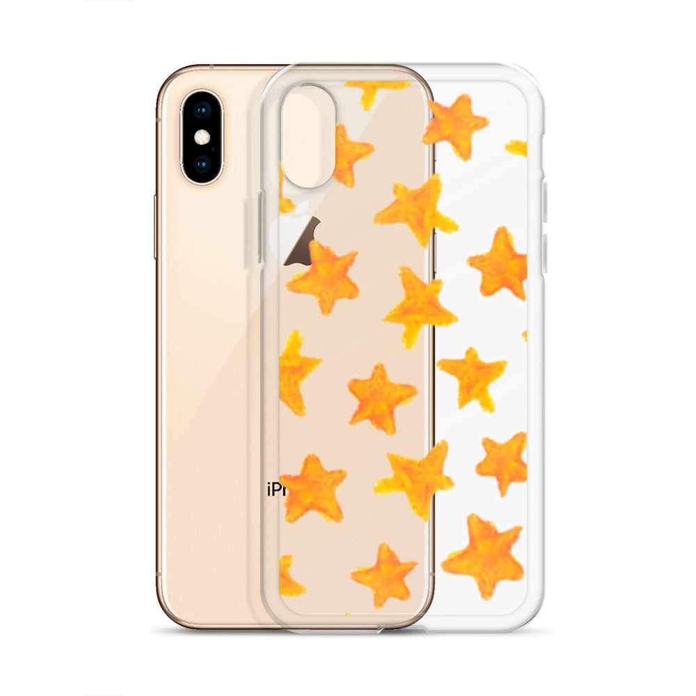 star case orange in clear